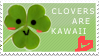 clovers are kawaii